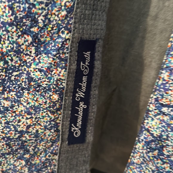 Robert Graham Tailored fit 3X Blue Chambray with Floral front - Picture 7 of 14